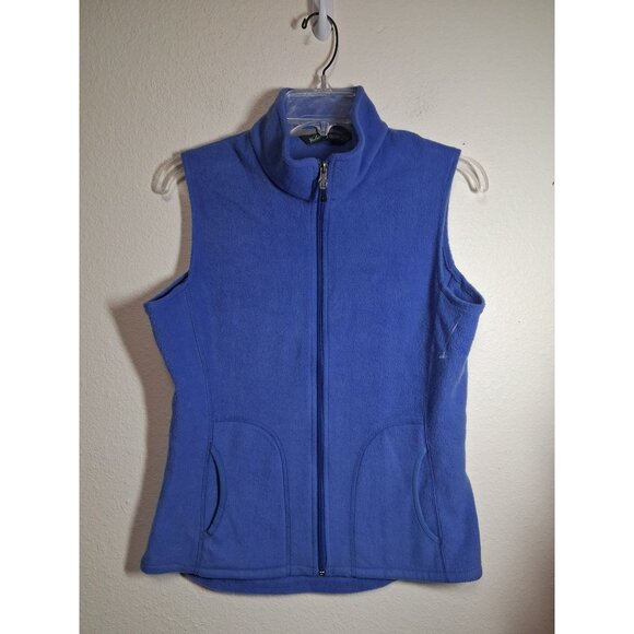 Woolrich Winter Vest Full Zip Outdoors Camping Hiking Casual Blue Sz Medium AK12 - Picture 1 of 5